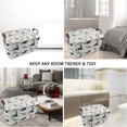 thumbnail image 4 of Howarmer Rectangular Storage Basket, Collapsible Laundry Basket, Waterproof Canvas PE Coating Large Storage Bins Gift Baskets for Children, Office, Bedroom, Clothes,Toys - Dinosaur, 4 of 6