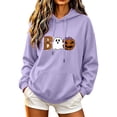 thumbnail image 2 of Warop Halloween Sweatshirts for Women Pumpkin Spooky Cute Graphic Casual Pullover Tops Long Sleeve Crewneck Fall Outfits, 2 of 5