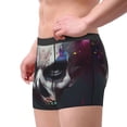 thumbnail image 5 of Salouo Modern Abstract Colorful Skull C Print Men's Boxer Briefs,Breathable Underwear Elastic Waistband Briefs for Men -XX-Large, 5 of 8
