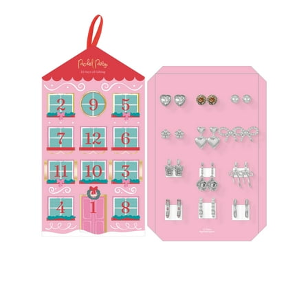 Packed Party Silvertone Earring Set Advent Calendar