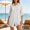 A1_White, variant on Sillenn Women Beach Cover Up Shirt Side Drawstring Button Up Shirt Oversized Beach Cover Up Dress Top Plus Size Swimsuit Bathing Suit Coverup Bikini Beachwear Loose Collared Tunic Shirt White L
