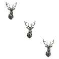 thumbnail image 3 of Maytalsory Wide Application Of 3D Mirror Deer Wall Stickers For Versatile Usage 3D Deer Head Mirror Wall Sticker Acrylic Decorative black L 3Set, 3 of 6