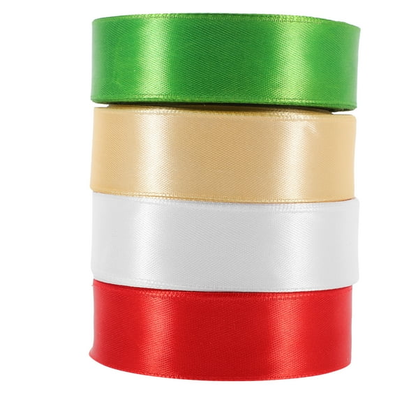 Tineasur Cuttable Craft Ribbons in Assorted Colors for Wrapping, Decorating, and Projects