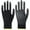 Black 7T9, variant on Ke1Clo Horticultural Gloves, 3 Pairs Nylon Dip Coating Gloves, Anti-Skid Garden Gloves for Electronic Work, Comfortable Fit for Planting