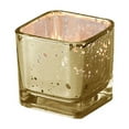 thumbnail image 2 of WGV Gold Speckled Mercury Cube Votive Candle Holder - 2" Wide x 2" Height, Good quality, Heavy Weighted Base - 1 Pc, 2 of 14