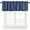 Blue, variant on Black Boho Curtain Valance for Windows/Kitchen/Living Room/Bedroom, Bohemian Geometric Stripes Tribe Farmhouse Rod Pocket Window Treatment Short Drape Topper Small Tier Cafe Curtains Panel 54X18