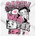thumbnail image 2 of Betty Boop Sassy Kanji Comic Panels Hoodie Sweatshirt Women Brisco Brands L, 2 of 4
