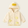 thumbnail image 2 of XAOFW Girls Outerwear Coats Jacket Thick Autumn Warm Children'S Kids Long Sleeve Hood Soft Cozy Casual Daily Wear Clothing, 2 of 3