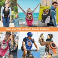 thumbnail image 5 of BRILLAR Mochila transportadora para perros pequeños, bolsa de viaje para mascotas transpirable e impermeable con diseño frontal, aprobada por aerolíneas para senderismo al aire libre, 5 of 5