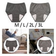 thumbnail image 3 of facefd Soft Men Incontinence Underwear Urine for Sleeping Long Time Driving Adult Dark Grey M, 3 of 9