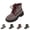 Red, variant on Women's Rhinestone Platform Combat Boots Lace Up Chunky Heel Lug Sole Glitter Ankle Boots Sparkly Fashion Booties for Party Daily Wear Black 8 Wide