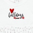 thumbnail image 4 of Inktastic Bulldogs with Heart and Arrow Girls Baby Dress, 4 of 5
