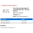 thumbnail image 2 of Power Steering Pump Repair Kit - Compatible with 1984 - 1990 Ford Bronco II 1985 1986 1987 1988 1989, 2 of 2