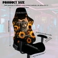 thumbnail image 2 of Whosucclay Cat Sunflower Print Gaming Chair Slipcover with Armrest Covers Universal Easy to Install Stretch Seat Chairs Cover for Computer Reclining Racing Gamer Chair Protector, 2 of 8