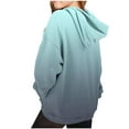 thumbnail image 3 of Eltusu Girls Pullover Hoodies, Casual Long Sleeve Gradient Warm Sweatshirts with Pockets Gray Size 7-8 T, 3 of 7