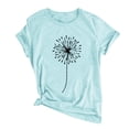 thumbnail image 3 of graphic tees for women t shirts for women cute tshirts shirts for women cute tshirts shirts for women teen girl stuff dinosaur birthday shirt clothes for teen girls Ya-SkyBlue, 3 of 3