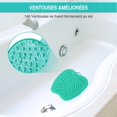 thumbnail image 4 of Large Shower Foot Brush, with Non-Slip Suction Cups 24*27*4CM green, 4 of 4