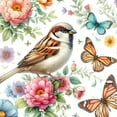 thumbnail image 6 of Wuche Spring Saying Flowers Butterfly Pink Outdoor Picnic Camping and Indoor Kitchen Dining Party Round Tablecloth White, 6 of 8