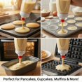thumbnail image 3 of NexTone 2PCS Pancake Batter Dispenser Bottle for Mixing and Pouring Perfect Batter Ideal for Pancakes Muffins Cupcakes and More Essential Mixer and Shaker Bottle for Kitchen Cooking and Baking, 3 of 7