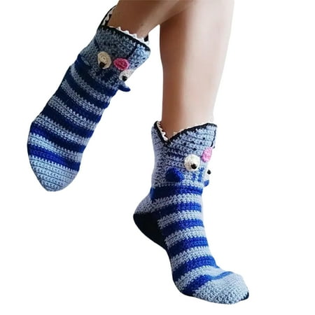 

Women Cute Cartoon Animal Socks 3D Cat Rabbit Sheep Winter Warm Knitted Socks Soft Home Slipper Socks