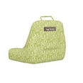 thumbnail image 2 of Bamboo Print Reading Pillow Cover, Japanese Botany Art Inspired Botanical Fresh Leaves Silhouette, Unstuffed Printed Bed Rest Case from Soft Fabric, XL Size, Apple Green Pale Yellow, by Ambesonne, 2 of 4