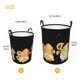 thumbnail image 3 of Balery Hello Spring Sunflower Gnomes Cesta de ropa redonda con asas, impermeable, independiente, para ropa, juguetes, dormitorio y familia-Small, 3 of 6
