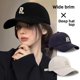 thumbnail image 2 of Gorra de béisbol Unisex, transpirable, dura, gran circunferencia, sombrilla de verano, sombrero adelgazante para la cara, gorra de ala ancha, estilo coreano, 2 of 5