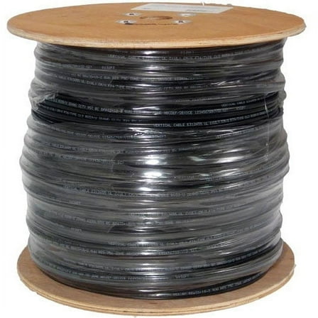 Vertical Cable 1000ft Solid Shielded Cat6 Cable - 23AWG F/UTP 550MHz CMR-Gray