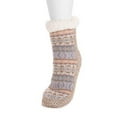thumbnail image 3 of MUK LUKS Women's Pieced Cabin Sock, 1-Pair, Sizes S/M & L/XL, 3 of 3