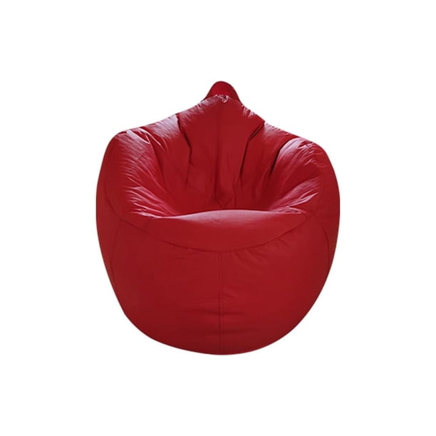 Sillón Puff Tradicional Lunics Oval Rojo