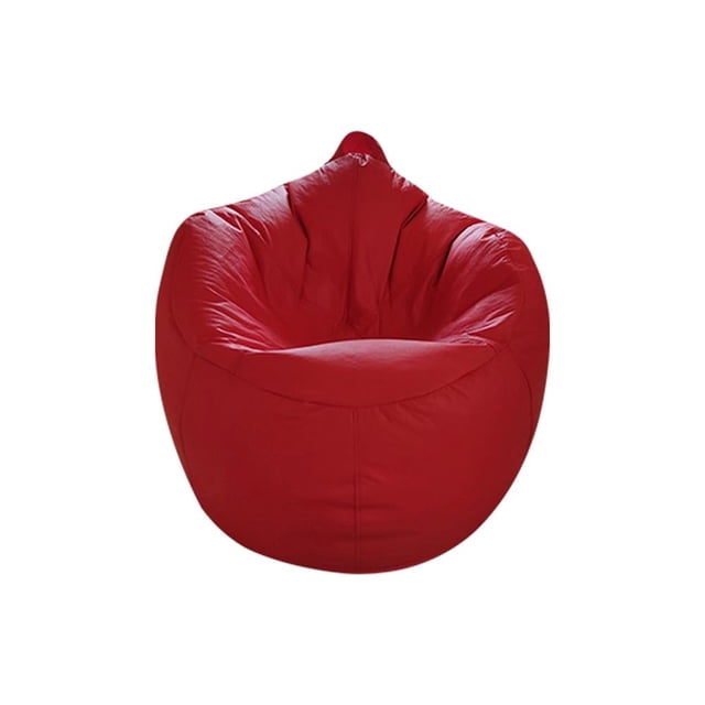 Sillón Puff Tradicional Lunics Oval Rojo