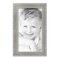 thumbnail image 2 of ArtToFrames 8" x 14" Classic Antique Silver Picture Frame, 8x14 inch Silver Wood Poster Frame (WOM-4926), 2 Pack, 2 of 6