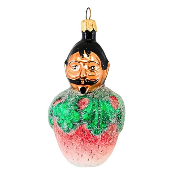 Christopher Radko Company 4.00In Petite Pierre, Glass, Ornament French Strawberry 982610