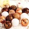 thumbnail image 1 of Christmas Decorations 6/30 Pc Shaped Plastic Christmas Ball Set Christmas Tree Pendant, 1 of 4