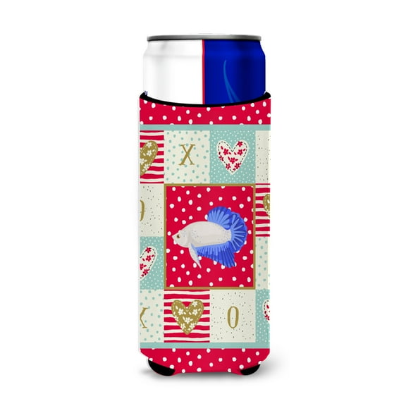 Carolines Treasures CK5492MUK Plakat Betta Love Michelob Ultra Hugger for slim cans  Slim Can multicolor