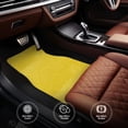 thumbnail image 4 of Cauagu Yellow Glitter Pattern Car Floor Mat Set of 4,Car Carpet Mats Car Mats with Anti-Slip Backing & Driver Heel Pad Universal Fit for Cars/Trucks/SUV/Vans, 4 of 6