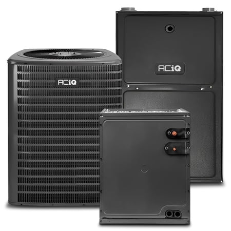 ACiQ 3 Ton 13.4 SEER2 96% 80000 BTU Natural Gas Furnace & Air Conditioner System - R32, Single Stage, Upflow | Central Split, Evaporator Cased Coil, AC/Heating Unit