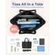 thumbnail image 4 of Bolsa BAGSMART grande para mujer con hebilla para esterilla de yoga, color negro, 4 of 5