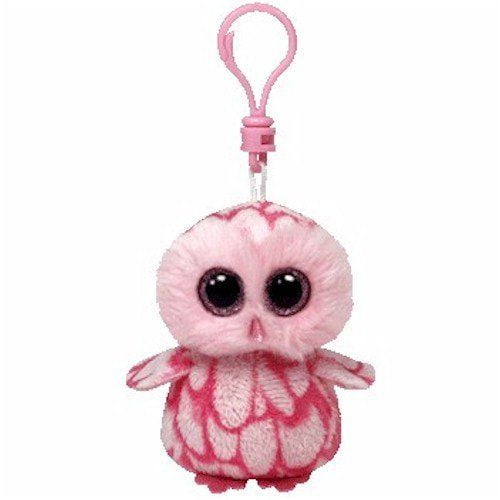 pink owl stuffed animal