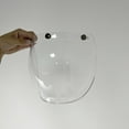 thumbnail image 5 of Retro 3 Snaps Bubble Visor for Open Face Helmets Vintage Shield Accessories, 5 of 5