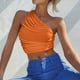 thumbnail image 2 of Chaleco ajustado de un hombro sexy informal sólido a la moda para mujer Fridja czfsfas4234, 2 of 8
