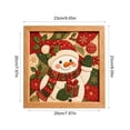 thumbnail image 3 of Twfbrm Christmas Kinusaiga Fabric Art Kit, 3D Mosaic Craft Kits with Wooden Frame and Tools, Holiday DIY Relaxing Handmade Art Project Christmas Decoration for Gift, Part, Home Decor, 3 of 6