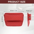 thumbnail image 2 of Uxcell Car Seat Gap Filler Organizer 11.5 x 8 x 2.1 Inch Leather Universal Car Organizer Storage Box Between Seat and Console for Phone Sunglasses Keys, Red, 2 of 6