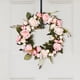 thumbnail image 2 of Bienvenido Künstlicher Rosenkranz, Kranz, Kranz, rosa Frühlingskranz, Seidenrosen, künstliche Blumen für Dekoration, Weihnachten, Hochzeit, Geburtstag, Kamin, Innen- und Au?enbereich, Wanddekoration, 2 of 8