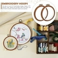 thumbnail image 3 of CIMAXIC 2Pcs Embroidery Hoops Plastic Circles Imitation Wood Cross Stitch Hoops,3.94"X3.94"X0.39", 3 of 5