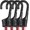 Red, variant on 24 Inch Bungee Cords with Hooks, 4 Pack Superior Rubber Heavy Duty Bungee Straps Strong Elastic Rope for Outdoor Tent, Luggage Rack, Camping, Cargo, RV, Bike, Transporting, Storage, Red