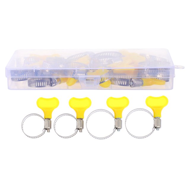 MasteelfCA 20 Pcs Pinces de Tuyau Type Clé Pinces de Tuyau Réglables Pinces de Tuyau en Acier Inoxydable