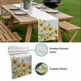 thumbnail image 5 of Yellow Daisy Flowers Table Runner - 120 Inch Long, Kitchen Dining Table Runner Dresser Scarves, Spring Summer Pastoral Garden Floral Farmhouse Decor for Coffee Tables Wedding Party Banquet, 5 of 8