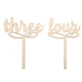 thumbnail image 2 of Números de mesa de madera rústica, perfectos para decoración de bodas y fiestas, juego del 1 al 10 en palitos, 2 of 8