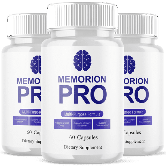 Memorion Pro Advanced Formula Brain Support Pills Maximum Strength Supplement 180 Capsules